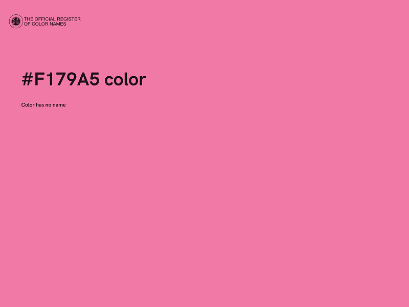 #F179A5 color image