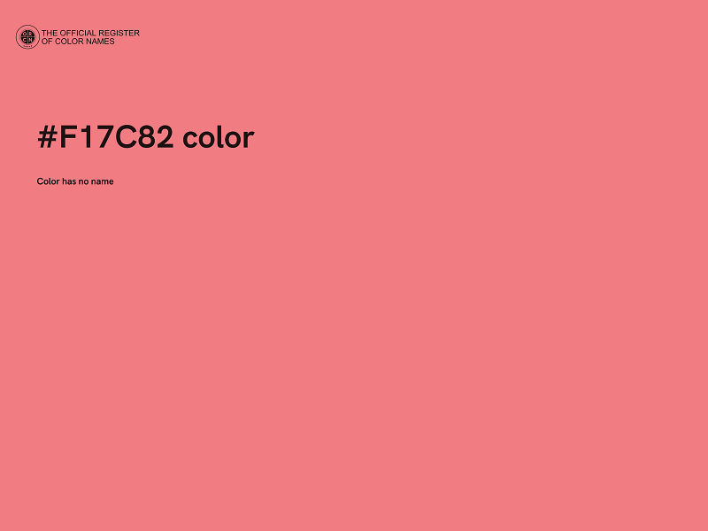 #F17C82 color image