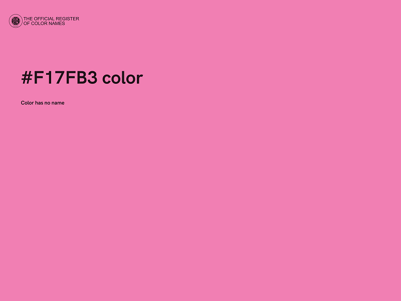 #F17FB3 color image