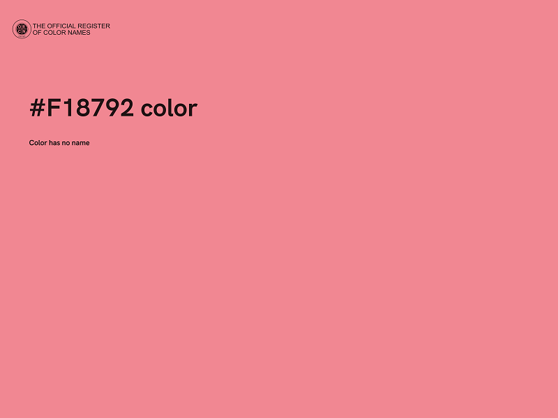 #F18792 color image