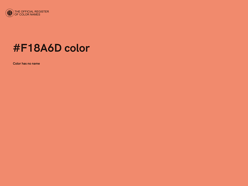 #F18A6D color image