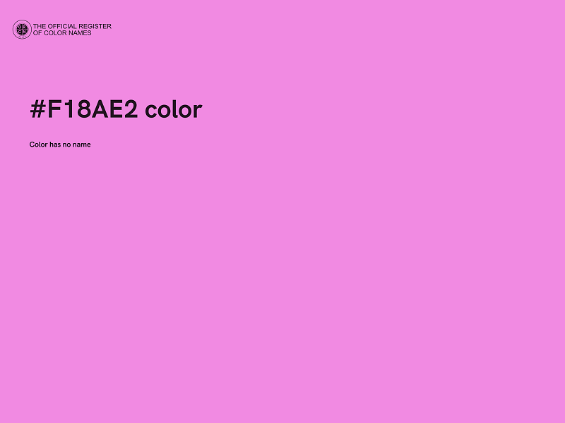 #F18AE2 color image