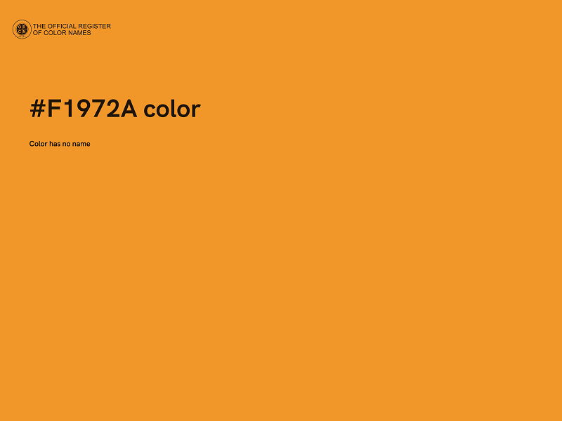 #F1972A color image