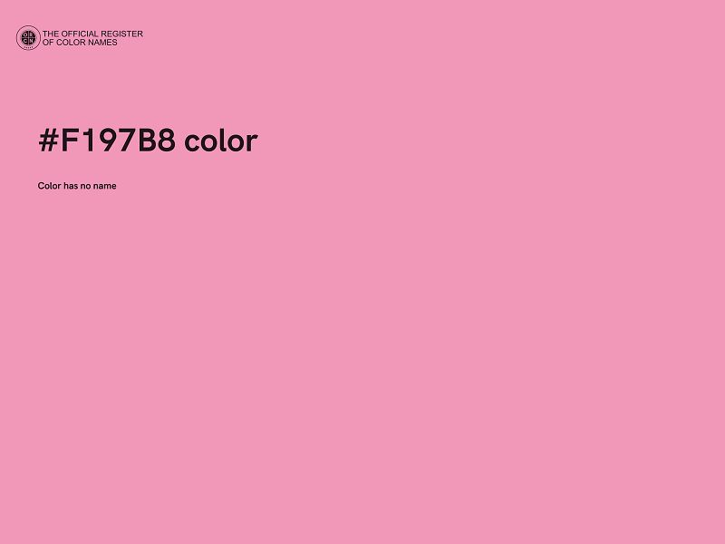 #F197B8 color image