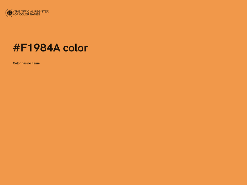 #F1984A color image