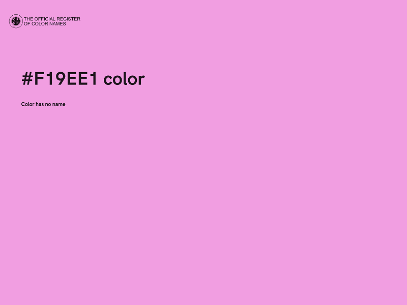 #F19EE1 color image