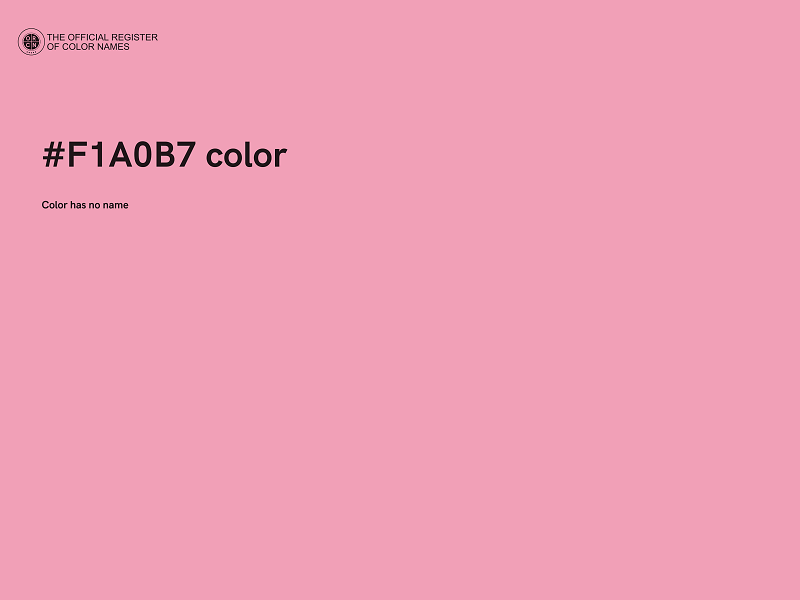 #F1A0B7 color image