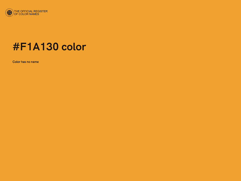 #F1A130 color image