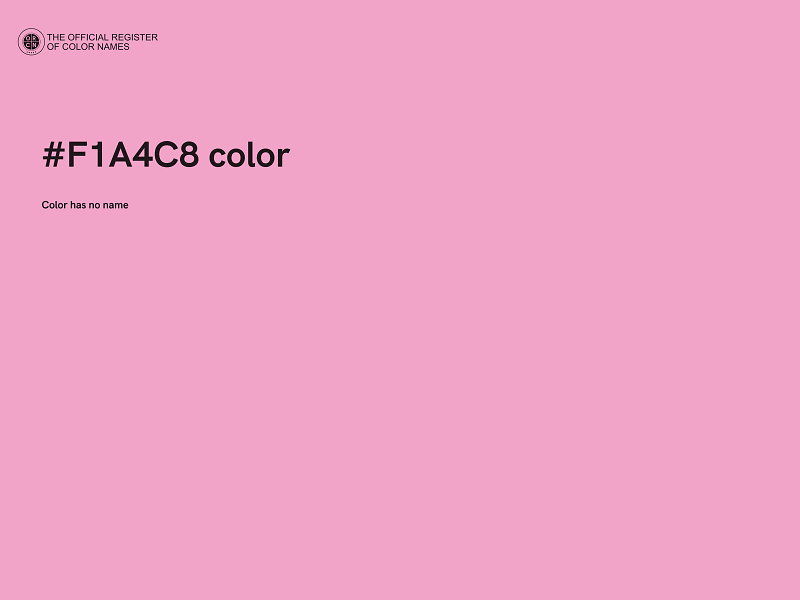 #F1A4C8 color image