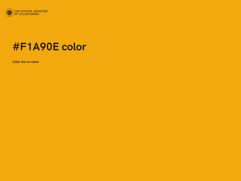 #F1A90E color image