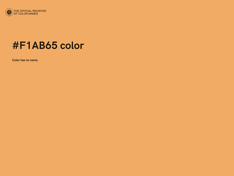 #F1AB65 color image