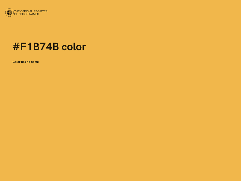 #F1B74B color image