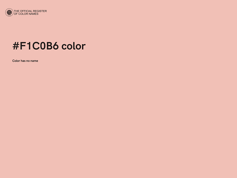 #F1C0B6 color image