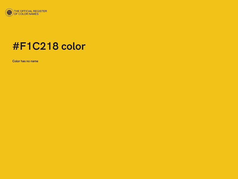 #F1C218 color image