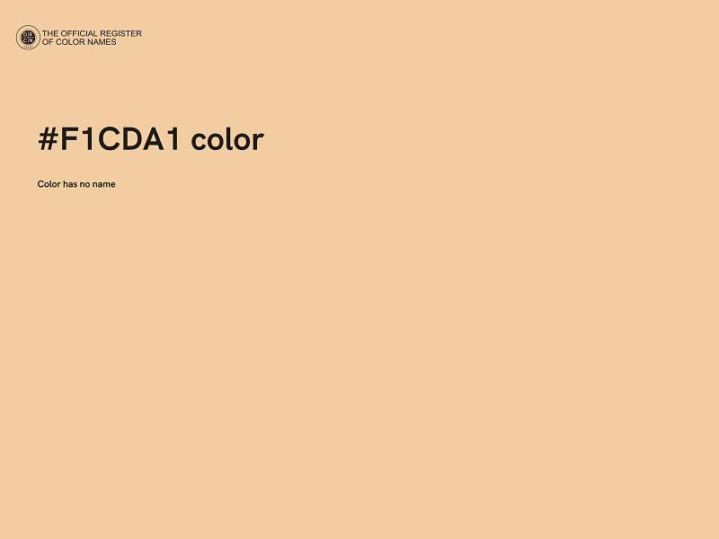 #F1CDA1 color image