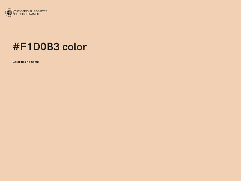 #F1D0B3 color image