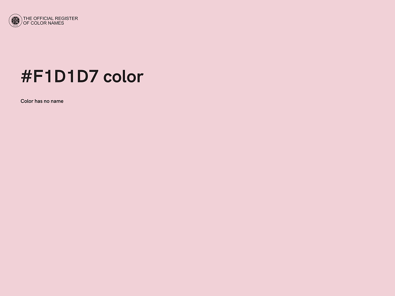 #F1D1D7 color image