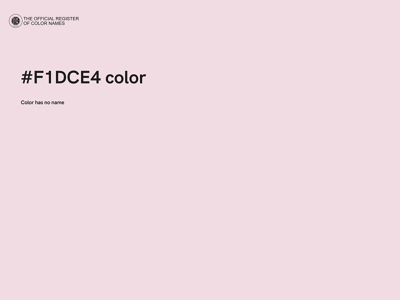 #F1DCE4 color image