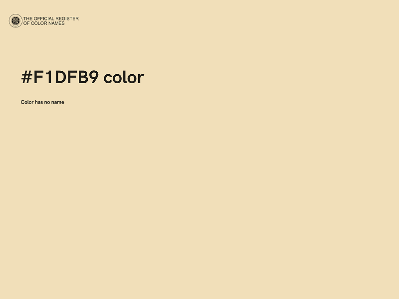 #F1DFB9 color image