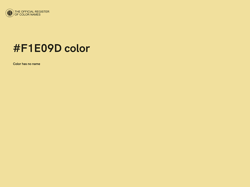 #F1E09D color image