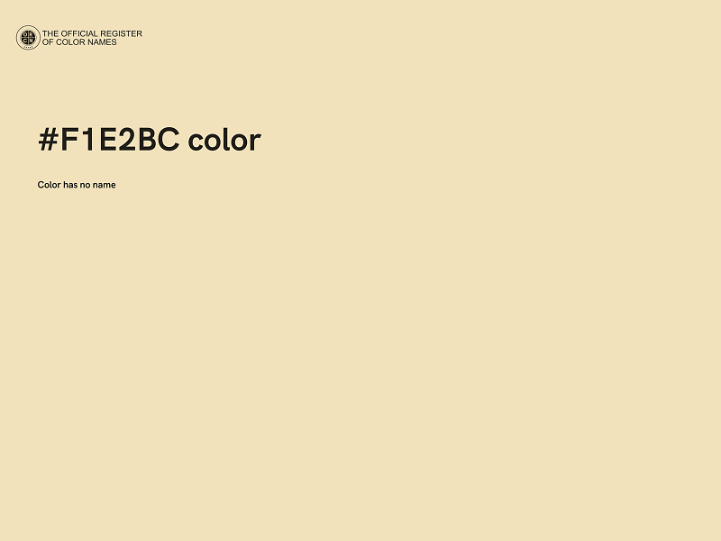 #F1E2BC color image