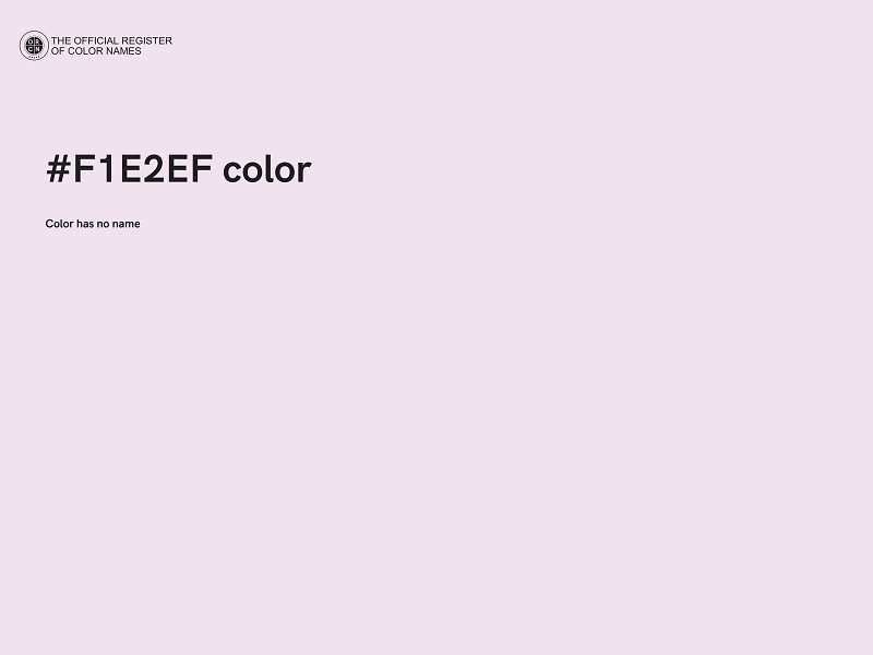 #F1E2EF color image