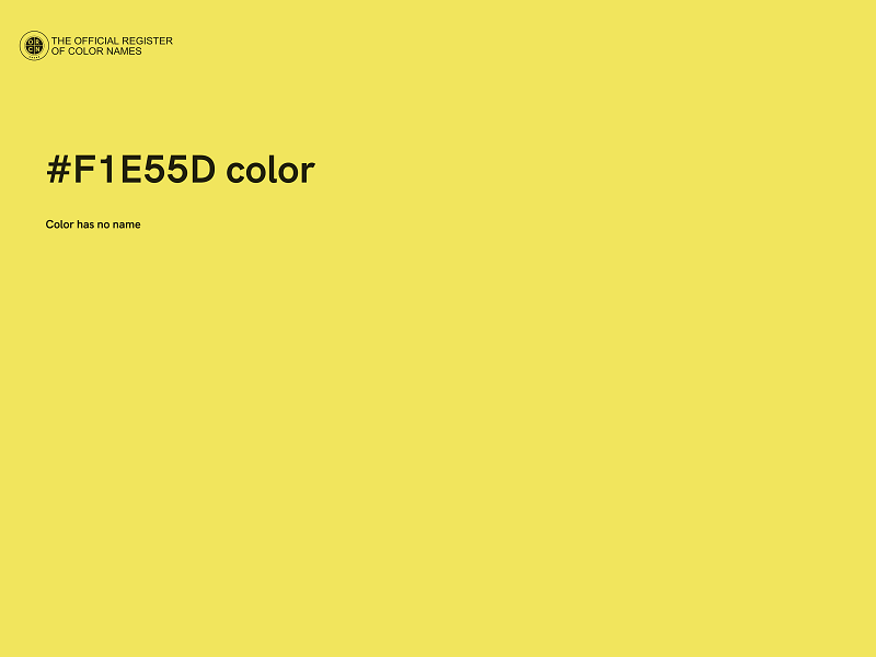 #F1E55D color image