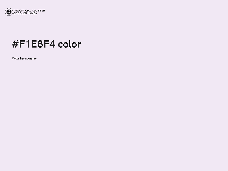 #F1E8F4 color image