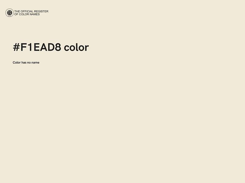 #F1EAD8 color image