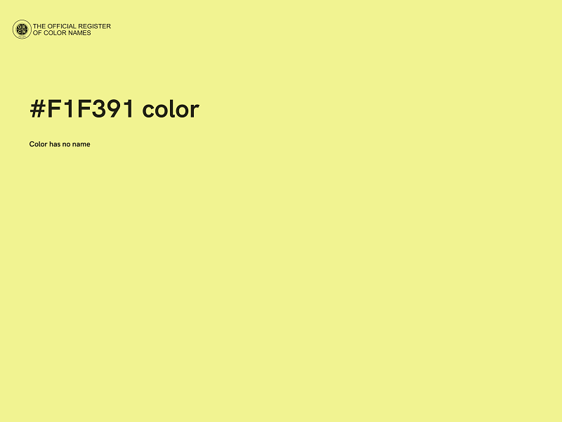 #F1F391 color image