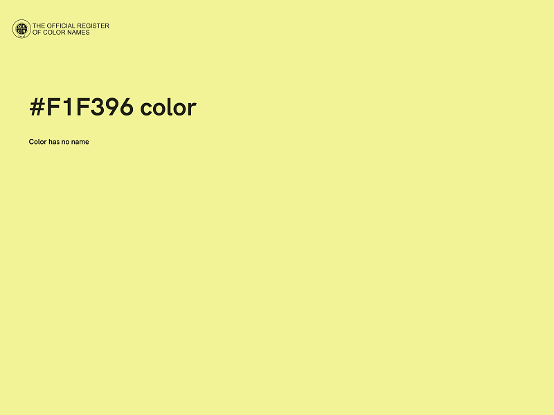 #F1F396 color image