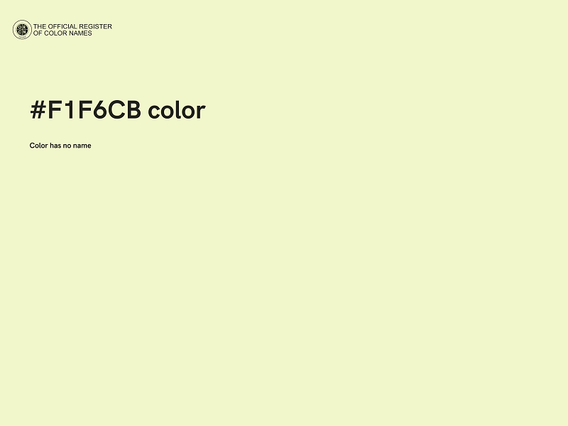 #F1F6CB color image