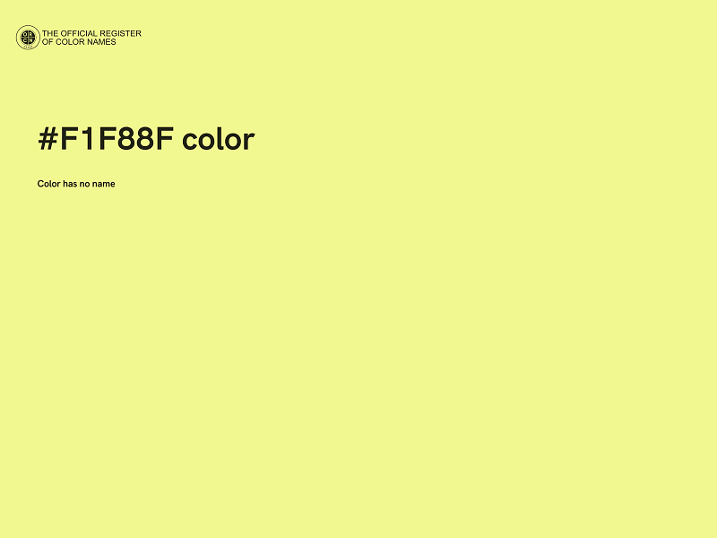 #F1F88F color image