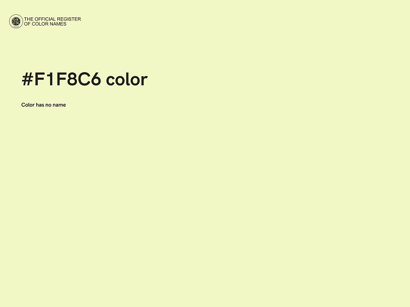 #F1F8C6 color image