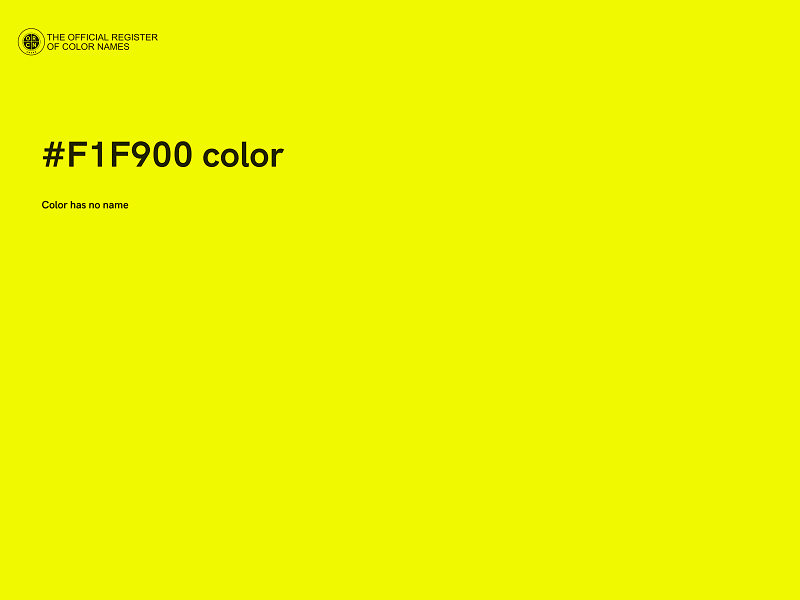 #F1F900 color image