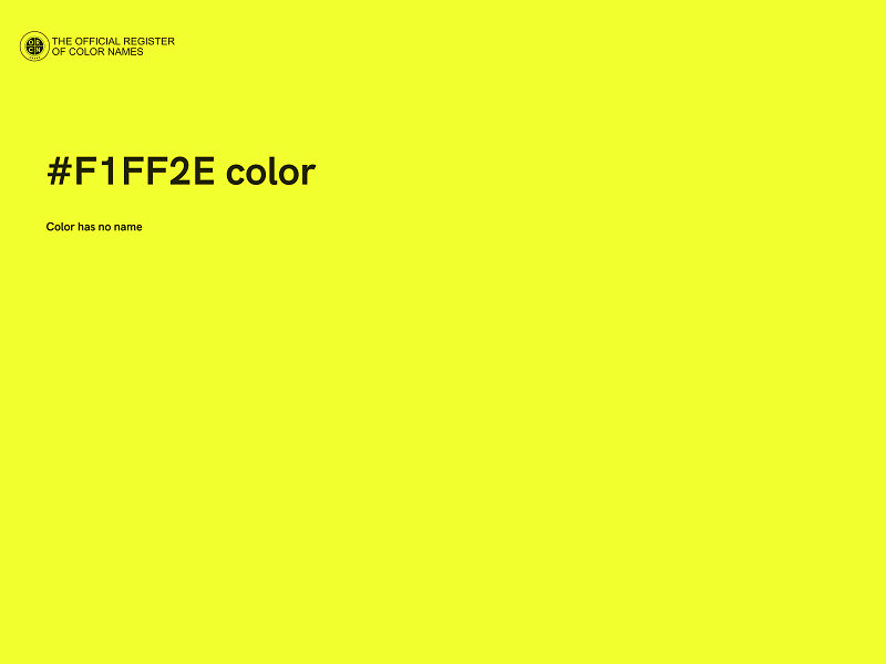 #F1FF2E color image