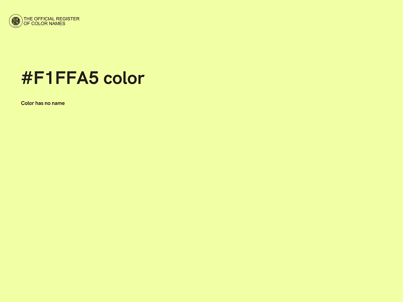 #F1FFA5 color image