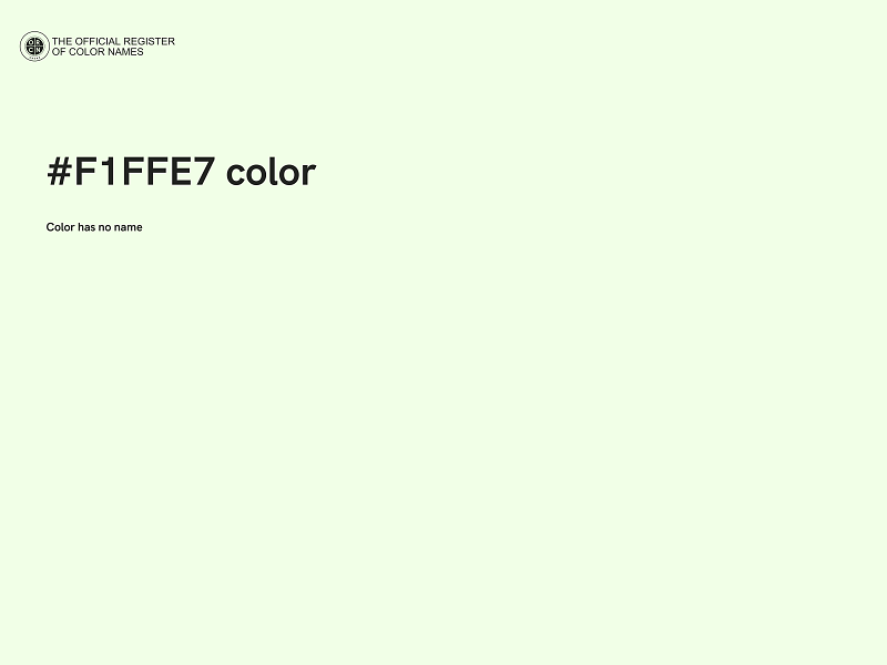 #F1FFE7 color image