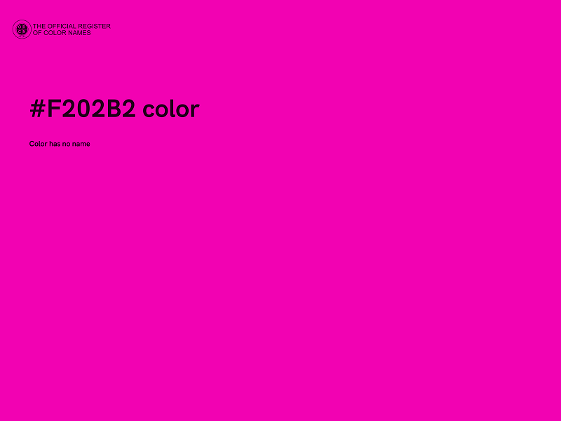 #F202B2 color image