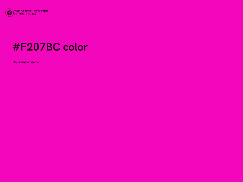 #F207BC color image