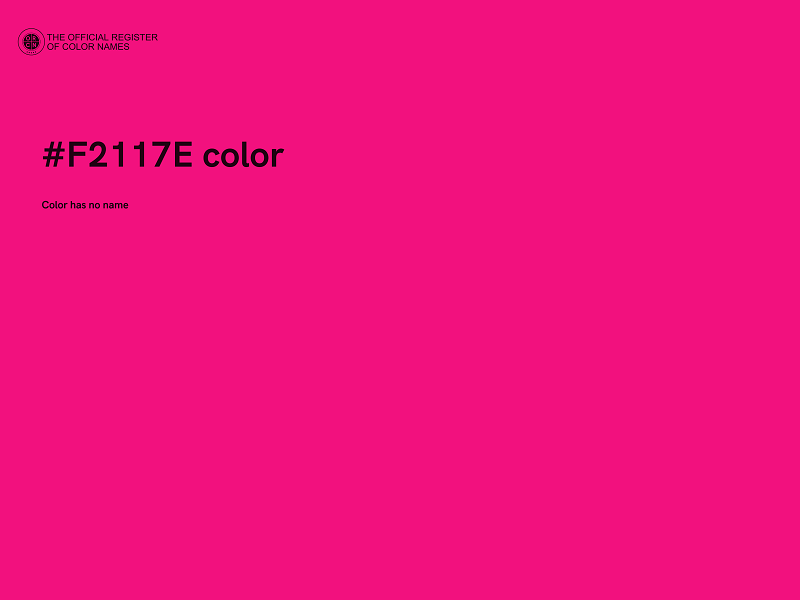 #F2117E color image