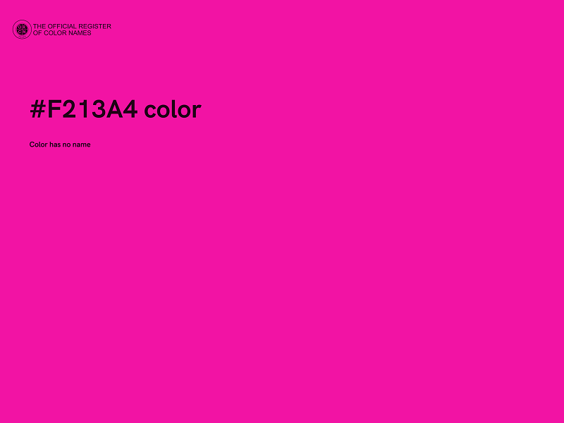 #F213A4 color image