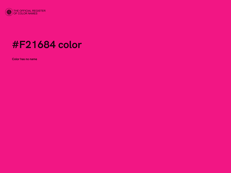 #F21684 color image