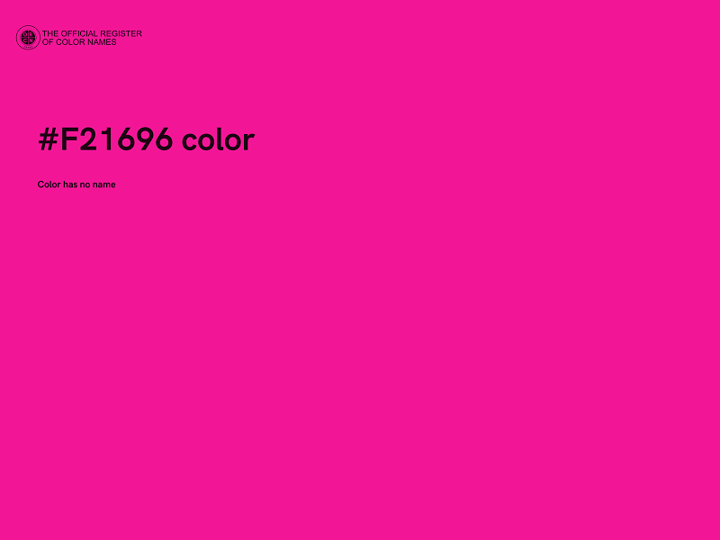 #F21696 color image