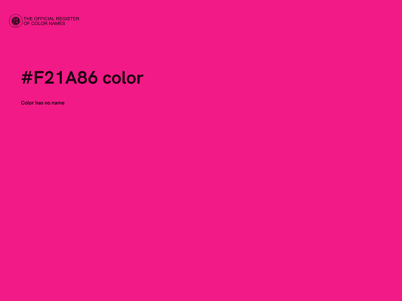 #F21A86 color image