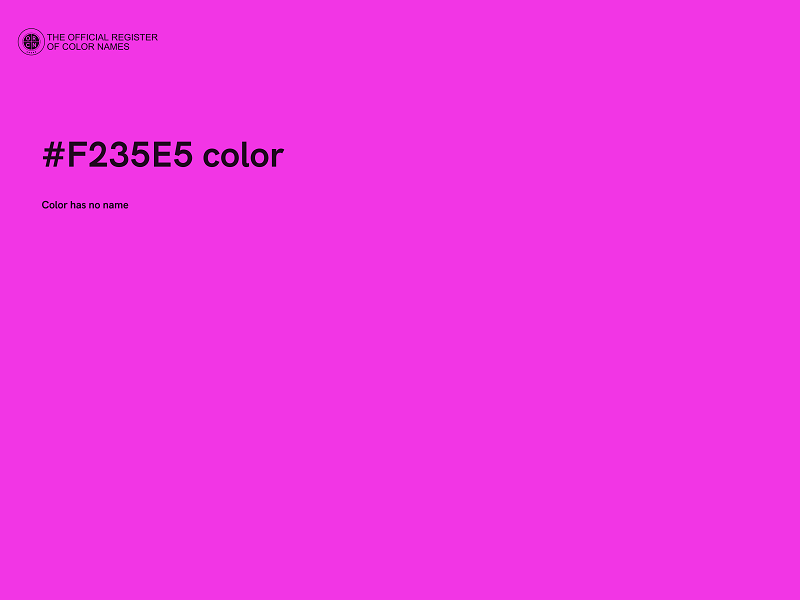 #F235E5 color image