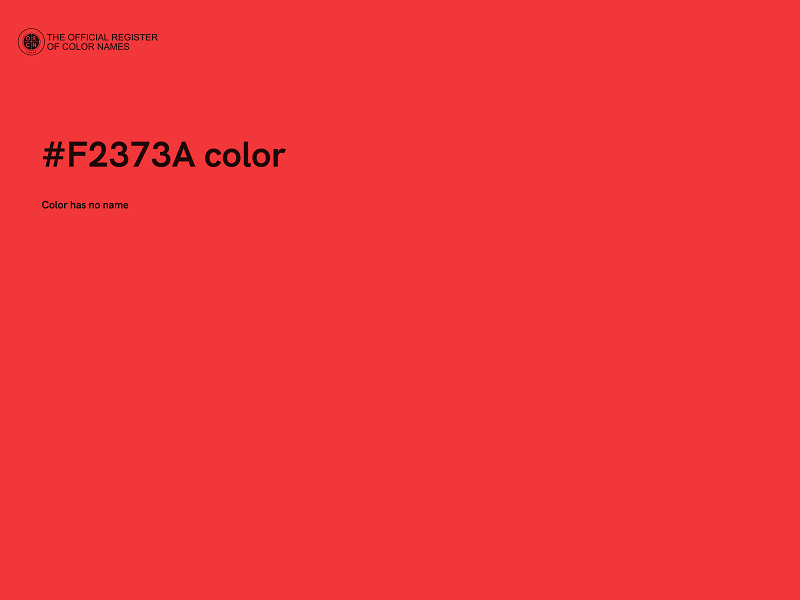 #F2373A color image