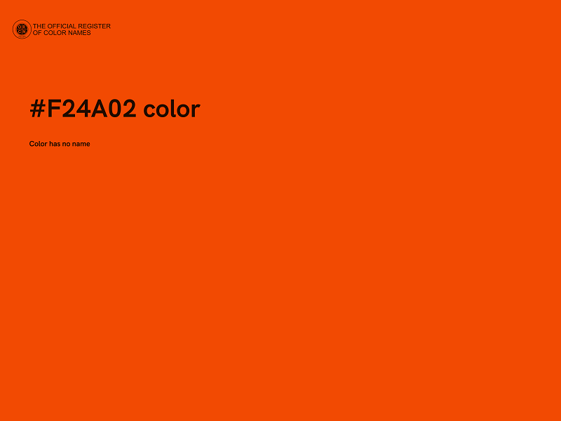 #F24A02 color image