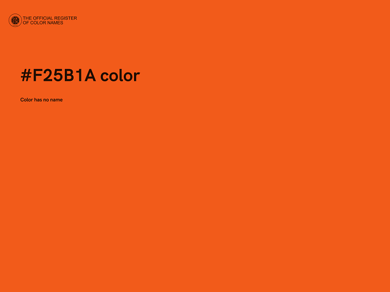 #F25B1A color image