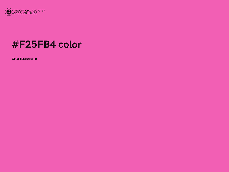 #F25FB4 color image